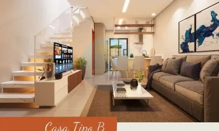 Casa em condomínio fechado com 2 quartos à venda na Rua dos Agrimensores, 308, Chácara Ondas Verdes, Cotia, 55 m2 por R$ 382.930