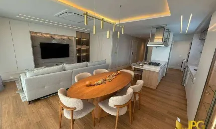 Apartamento de Alto Padrão Mobiliado com Vista Mar e Lazer Completo - Centro - Balneário Camboriú