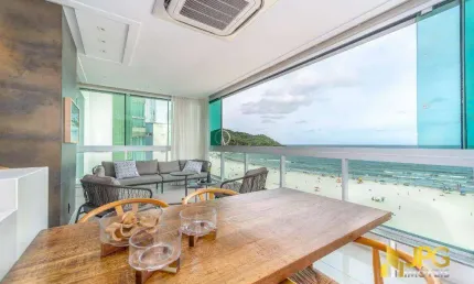 Apartamento com 4 suítes, mobiliado e com vista mar por 13.400.000 - Centro - Balneário Camboriú