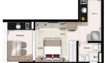 Apartamento com 1 quartos à venda em vila mariana - sp
