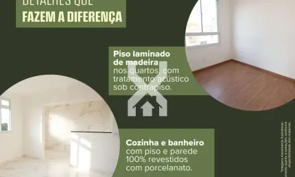 Apartamento à venda, 2 quartos, 1 suíte, 1 vaga, Santa Rosa - Belo Horizonte/MG