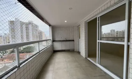 Apartamento para Venda em Praia Grande, Guilhermina, 2 dormitórios, 1 suíte, 2 banheiros, 1 vaga