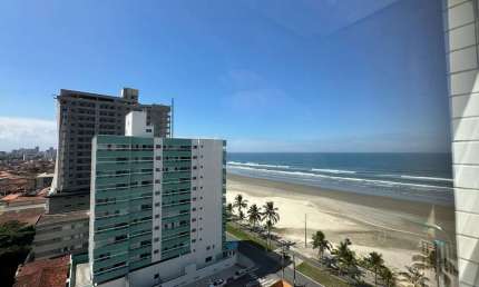 Apartamento em Praia Grande, no Jardim Real com 02 domr e vista mar.