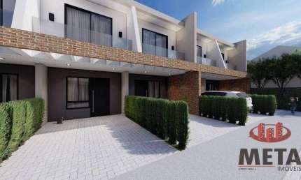 Casa com 2 dormitórios à venda, 94 m² por R$ 683.843,74 - Boa Vista - Joinville/SC
