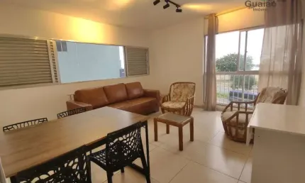 Alugo apartamento mobiliado, 02 dormitórios, Itararé, São Vicente