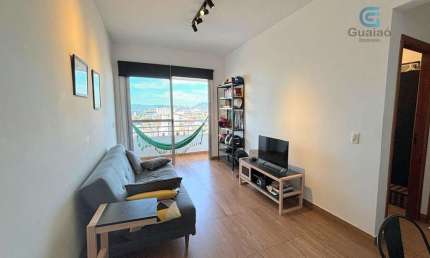 Vendo Apartamento 01 Dormitório, Lazer Completo, Frente rua, 01 Vaga de Garagem, próximo da Unimes, Encruzilhada, Santos.