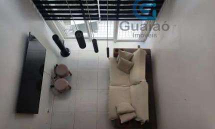 Flat com 1 quarto para alugar na Rua José Caballero, Gonzaga, Santos