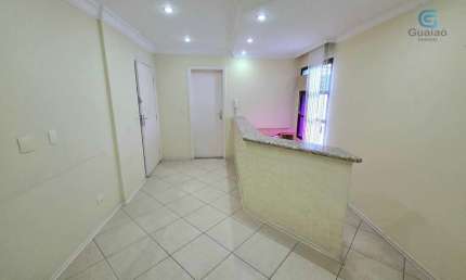 Alugo &#211;timo Conjunto Comercial, 04 Salas c/ Recepção, 02 banheiros, Copa, 01 Vaga de Garagem, 75 metros de àrea &#218;til, Vila Mathias, Santos/SP