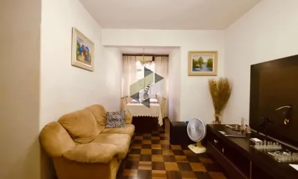 Apartamento para venda em santos, boqueirão, 3 dormitórios, 2 banheiros, 1 vaga