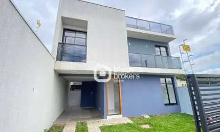 Sobrado frente para rua 3 quartos á venda, 140 m² por r$ 765.000 - atuba - curitiba/pr