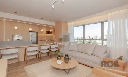 Apto de 1 dormitório com 60m² pronto para morar com 2 vagas e vista panorâmica
