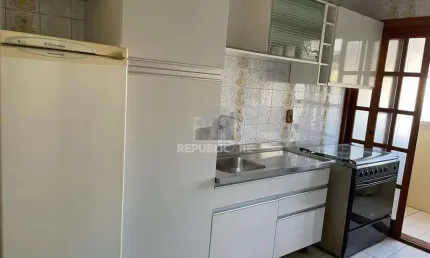 Apartamento de 1 dormitório mobiliado, sala, cozinha mobiliada
