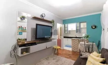 Apartamento no Centro de 1 dormitório semi mobiliado