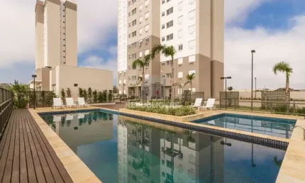 Apartamento com 02 quartos e 01 vaga escriturada no Bairro Humaitá