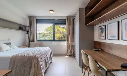 Apartamento com 1 dormitório para alugar no bairro Mont Serrat com 28 m²