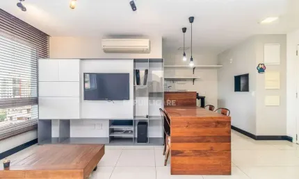Apartamento 1 dormitório (reversível para 2) | suíte | semi mobiliado