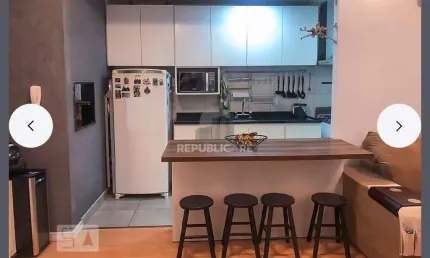Apartamento 2 dormitórios com 1 suíte semi mobiliado com vaga no bairro Cristal