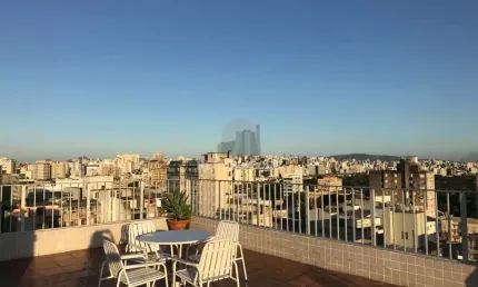 Apto com 01 dormitório , Terraço coletivo com linda vista .