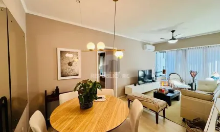 2 dormitórios com sacada integrada, churrasqueira com home office com vaga