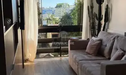 Vende-se apartamento mobiliado de 1 dormitório, 40m² e 1 vaga - Auxiliadora