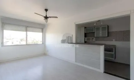 Apartamento semimobiliado à venda no bairro cristal, 2 dormitórios, 2 banheiros,