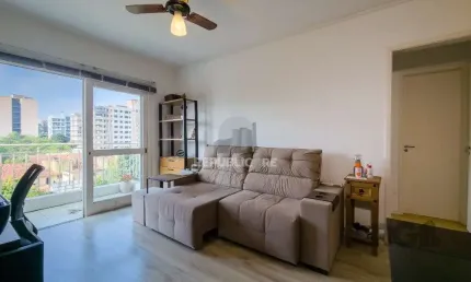 Apartamento 1 quarto, sacada, 1 vaga de garagem, elevador - bairro tristeza