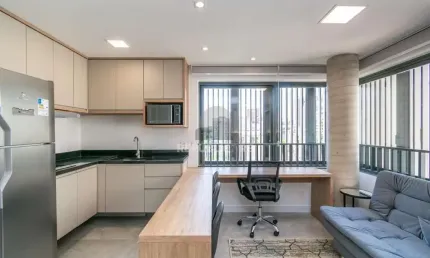 Loft de alto padrão construtivo no bairro moinhos de vento, planta de 29,60 m2 p