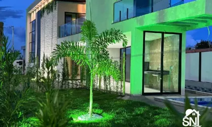 Lindo sobrado com 3 suítes, no condomínio village em trindade.