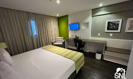 Belíssimo flat mobiliado  alto padrão a venda para investimento .