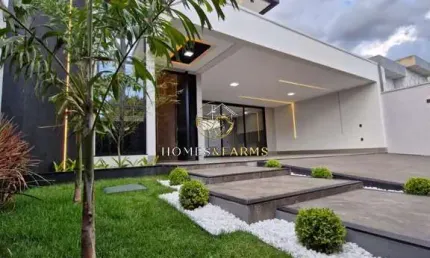 Bela Casa de alto padrão localizada no setor Moinho dos Ventos Goiânia com 4 suítes plenas