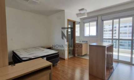 STUDIO / FLAT PARA LOCAÇÃO - 40m² - SEMI-MOBILADO - EDIFÍCO MORIAH - JARDIM AQUARIUS
