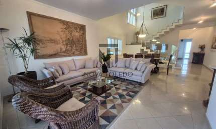Casa Condomínio - Parque Residencial Aquarius - Residencial Condomínio Sunset Park - 4 Suítes completas - 327m².
