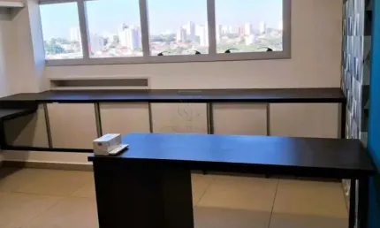 SALA COMERCIAL SEMI MOBILIADA PARA VENDA COM 34,00 METROS QUADRADOS ANDAR ALTO COM VISTA.
