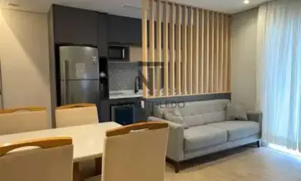 APARTAMENTO MOBILIADO PARA VENDA COM 2 DORMITÓRIOS, SENDO 1 SUÍTE, SACADA COM CHURRASQUEIRA, 2 VAGAS E COM VISTA PERMANENTE NO COND ALVORADAS ARBOVILLE - JACAREÍ.