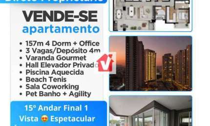Apartamento com 4 quartos à venda na Rua Fortunato Ferraz, 280, Vila Anastácio, São Paulo, 157 m2 por R$ 2.250.000