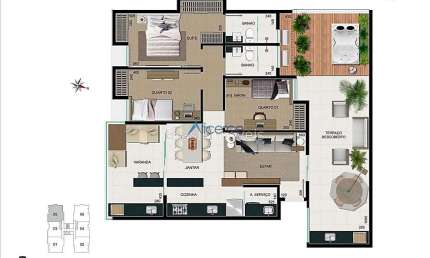 Apartamento Garden 03 quartos com suíte, elevador e  02 vagas de garagem.