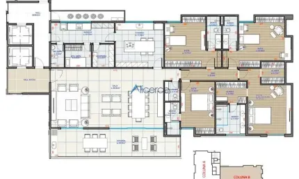 Luxo: apartamento com 04 suítes e 04 vagas de garagem no santa helena