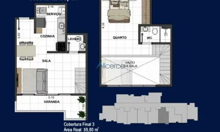 Lançamento: 02 quartos, mobiliado e com garagem em São Mateus.