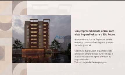 Lançamento no São Pedro, coberturas dúplex 3 quartos com elevador
