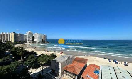Oportunidade Frente Mar - Apartamento com 3 dormitórios à venda, 170 m² por R$ 1.200.000 - Pitangueiras - Guarujá/SP
