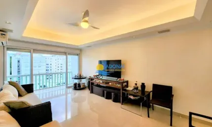 Apartamento com 3 dormitórios à venda, 120 m² por r$ 600.000,00 - pitangueiras - guarujá/sp