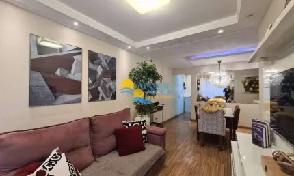 Apartamento com 3 dormitórios à venda, 96 m² por r$ 830.000,00 - jardim astúrias - guarujá/sp