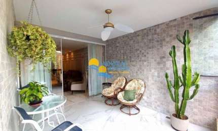 Apartamento com 3 dormitórios à venda, 104 m² por R$ 700.000,00 - Pitangueiras - Guarujá/SP