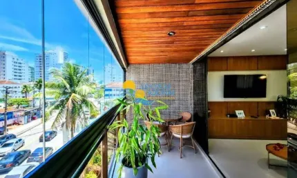 Apartamento com 3 dormitórios à venda, 120 m² por r$ 640.000,00 - jardim astúrias - guarujá/sp