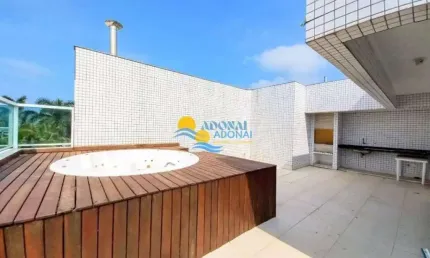 Cobertura com 3 dormitórios à venda, 167 m² por R$ 1.500.000,00 - Tombo - Guarujá/SP