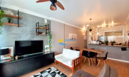 Apartamento à venda na quadra do mar, localizado na praia da pitangueiras - guarujá/sp