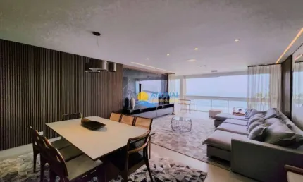Apartamento com 4 dormitórios à venda, 190 m² por r$ 2.000.000,00 - pitangueiras - guarujá/sp