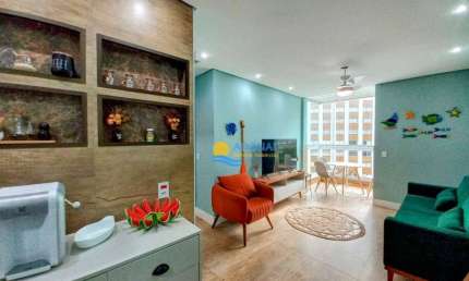 Apartamento com 1 dormitório à venda, 58 m² por R$ 400.000,00 - Pitangueiras - Guarujá/SP
