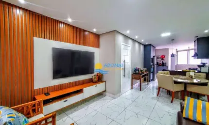 Apartamento com 2 dormitórios à venda, 85 m² por r$ 595.000,00 - pitangueiras - guarujá/sp