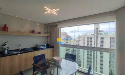 Apartamento com 2 dormitórios à venda, 70 m² por r$ 730.000,00 - pitangueiras - guarujá/sp